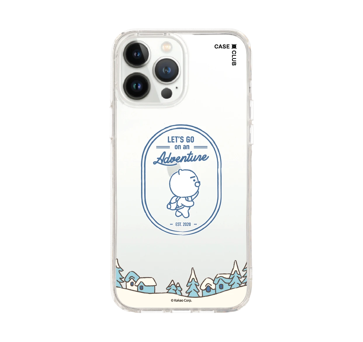 iphone 12/ 13 pro max clear case kakao ryan adventure